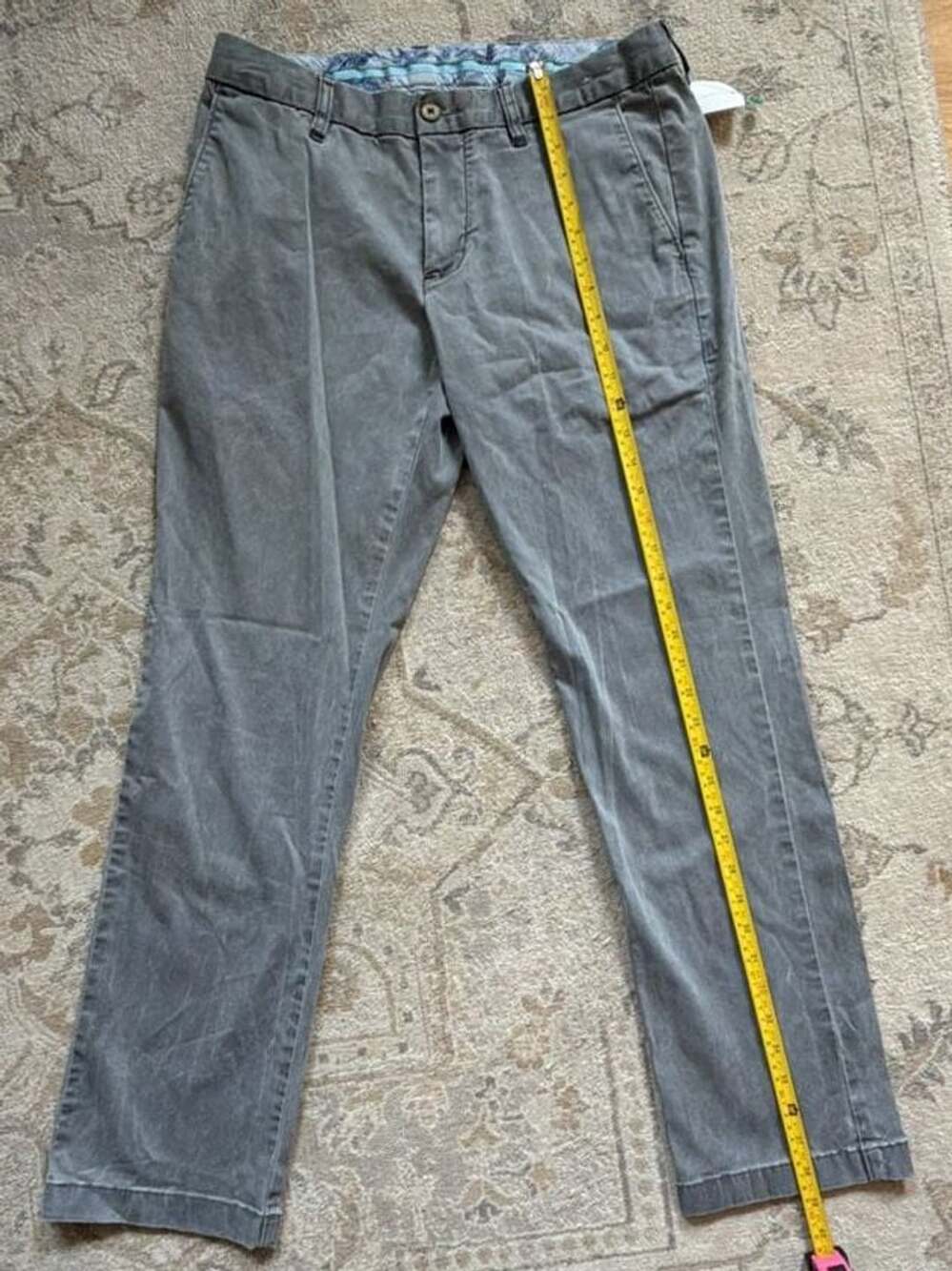 Tommy Bahama Grey Cotton Tencel Lyocell Blend Stretch Chino Pants Size 30x32